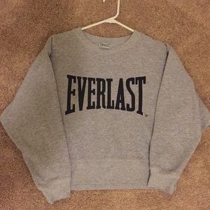Worn-in Everlast Cropped Crewneck Sweatshirt